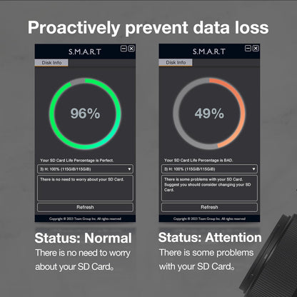 TEAMGROUP T-Create Smart A2 1TB Micro SDXC U3 V30 4K R/W Speed up to 160/150 MB/s High Speed Flash Memory Card for Creators, Compatible with GoPro, Insta360 TTCS1TIA2V3003