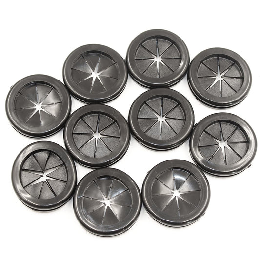 Rubber Grommets for Wiring, 1-3/8 Inch Drill Hole 1-3/16 Inch ID, Firewall Grommets Automotive Cable Cords Hoses Protection, Double-Sided Rubber Plugs for Round Holes, 10 Pcs, 30x35 mm