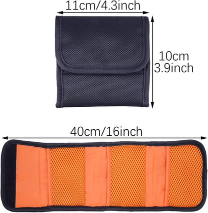 RLECS 3 Pocket Camera Lens Filter Carrying Case Traveling/Studio/Mountaineering Photography Universal Storage Sleeve for Storing 25mm-77mm Diameter UV Lenses CPL Polarizers ND Light Reduction