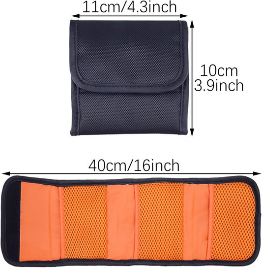 RLECS 3 Pocket Camera Lens Filter Carrying Case Traveling/Studio/Mountaineering Photography Universal Storage Sleeve for Storing 25mm-77mm Diameter UV Lenses CPL Polarizers ND Light Reduction