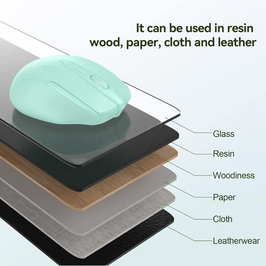 TECKNET Wireless Mouse, 2.4G Ergonomic Optical Mouse, Computer Mouse for Laptop, PC, Computer, Chromebook, Notebook, 6 Buttons, 24 Months Battery Life, 4000 DPI, 6 Adjustment Levels