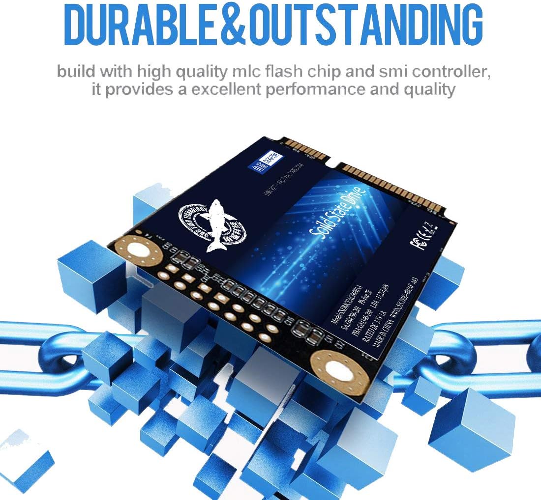 SSD SATA mSATA 128GB Dogfish Internal Solid State Drive High Performance Hard Drive for Desktop Laptop SATAIII 6Gb/s Includes SSD 16GB 32GB 60GB 64GB 120GB 128GB 240GB 250GB 480GB 500GB (128GB Msata)