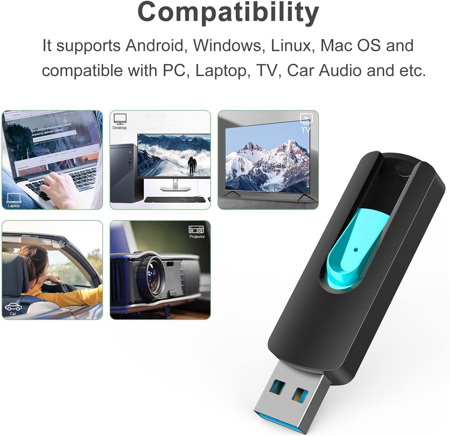 Aiibe 64GB Flash Drive 3.0 3 Pack 64GB Thumb Drive USB Drive 64 GB Jump Drives USB 3.0 Flash Drives Memory Stick Zip Drives (64G, Red Green Cyan)