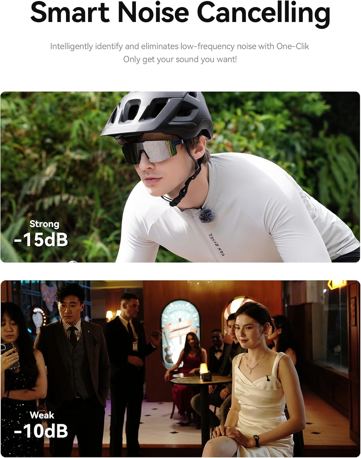 Hollyland Lark M2S Combo (Camera RX+USB-C RX+ Lightning Cable) Wireless Microphone for iPhone/Camera/Android/PC, Titanium Clip, Noise Cancelling, 30H Use, Vlog, Interview, Content Creation