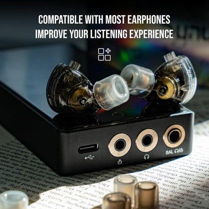 Linsoul DUNU S&S Silicone Eartips S/M/L (3pairs) for Nozzle Diameter from 4mm-5.5mm for Stage Studio, for KZ ZS10 Pro, 7HZ Zero, Orchestra Lite, TANGZU Wan'er S.G IEM (S/M/L- Each Size 1 Pair)