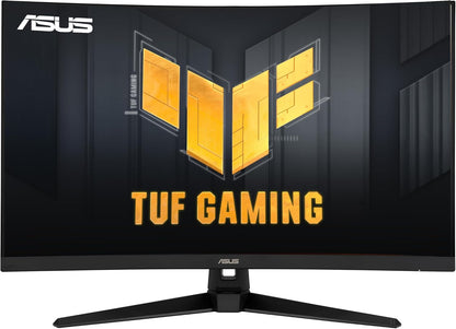 ASUS TUF Gaming 32" 1440P HDR Curved Monitor (VG32VQ1B) - QHD (2560 x 1440), 165Hz (Supports 144Hz), 1ms, Extreme Low Motion Blur, Speaker, FreeSync Premium, VESA Mountable, DisplayPort, HDMI,BLACK