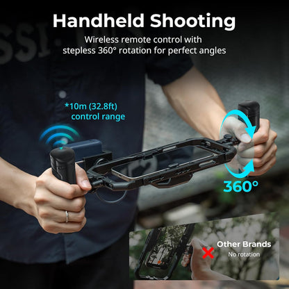 SMALLRIG All-in-One Cooling Dual Handle Phone Cage Kit for iPhone 17/16/Android, 15W Active Cooler & 4-in-1 USB-C Hub, Universal Compatibility 2.5-3.1" Phones, for Live Streaming- 5276