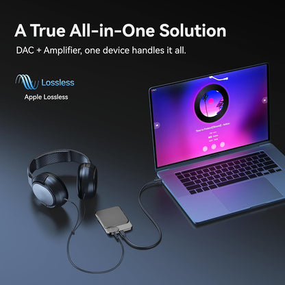 KHADAS Tea Portable Headphone Amplifier,DAC Magnetic Amplifier Bluetooth 5.0 HiFi Hi-Res USB DAC 32bit/384KHz, 1160mAh Battery ESS ES9281AC Pro Qualcomm QCC5125 LDAC/aptX HD, PCM, DSD, MQA(Grey)