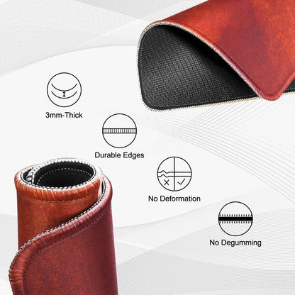 JIKIOU 3 Pack Mouse Pad with Stitched Edge, Comfortable Mouse Pads with Non-Slip Rubber Base, Washable Mousepads Bulk with Lycra Cloth, Mouse Pads for Computers Laptop Mouse 10.2x8.3x0.12in Boho