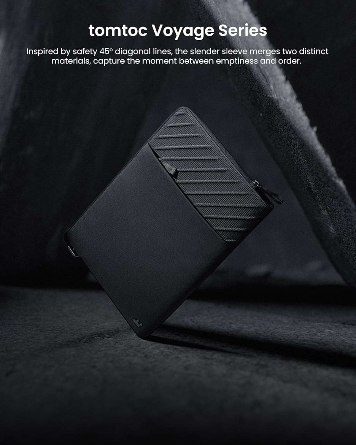 tomtoc Voyage-A10 Slim Laptop Sleeve for 16-inch MacBook Pro M4/M3/M2/M1 Pro/Max A3403 A3186 A2991 A2780 A2485 2024, Water-Resistant Protective Laptop Case for Dell XPS 16 Laptop, Minimalist Design