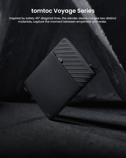 tomtoc Voyage-A10 Slim Laptop Sleeve for 14-inch New MacBook Pro M4/M3/M2/M1 Pro/Max A3112 A3401 A3185 A2992 A2918 A2779 2024-2021, Water-Resistant MacBook Case Bag Cover with Minimalist Design