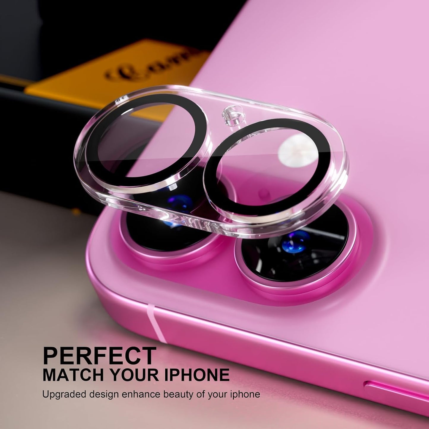 beuxece for 6 Pack iPhone 16 / iPhone 16 Plus Camera Lens Protector [Drop Protection] [Case Friendly] [Easy Installation] 9H Tempered Glass Camera Screen Protector Cover Accessories, Clear