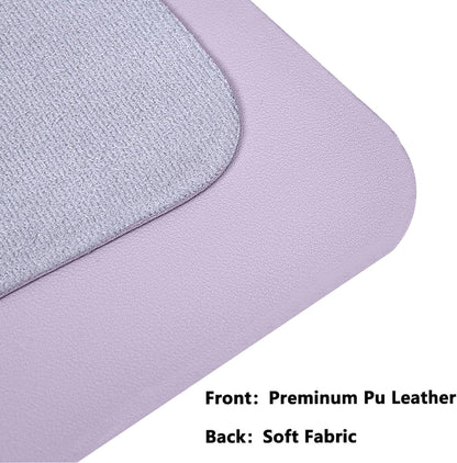 PU Leather Desk Pad Protector Gaming Mouse Pad Non Slip Desk Mat for Keyboard and Mouse Waterproof Desk Writing Pad for Office and Home Desk Accessories(Purple, 47.2 * 17.7)