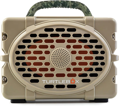 Turtlebox Original Gen 3: Portable Outdoor Bluetooth Speaker – Ultra-Loud (120dB), Waterproof (IP67), Rugged, Impact-Resistant, 3-Day Battery | Party Mode: Unlimited Pairing Stereo, Tan/Camo