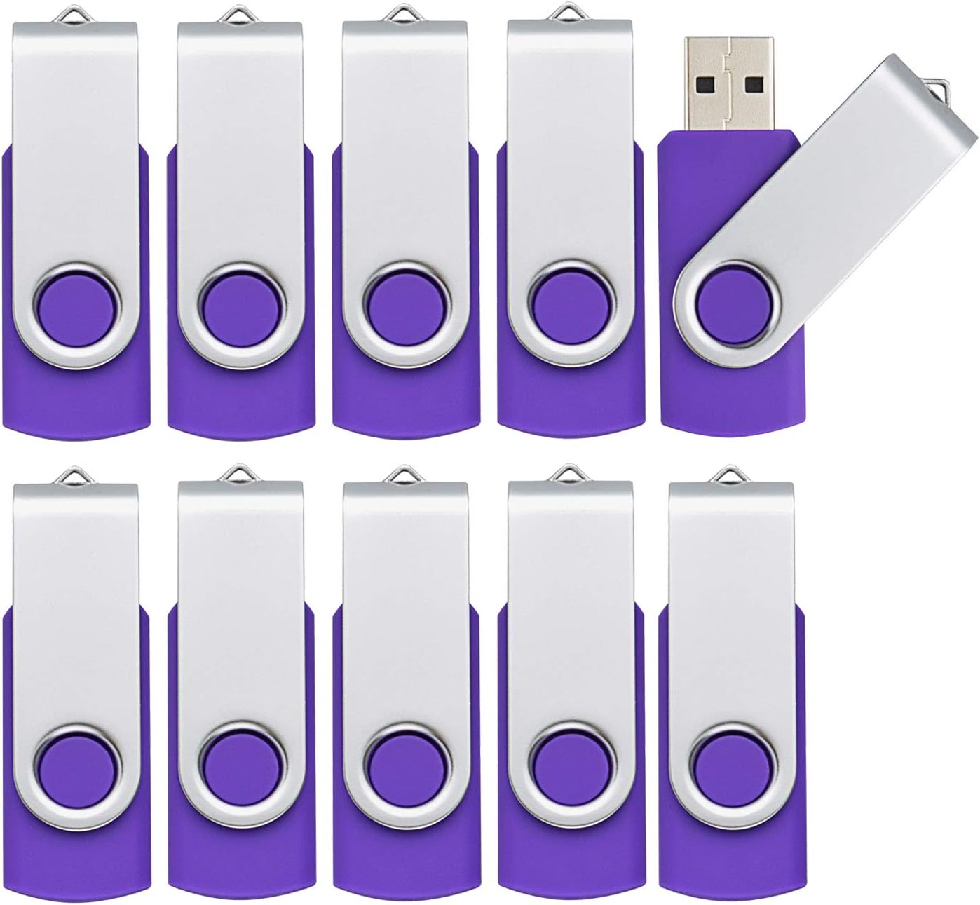KOOTION 10PCS 16GB USB 2.0 Flash Drive 10 Pack USB Flash Drive Memory Stick Thumb Drive Flash Drives Purple