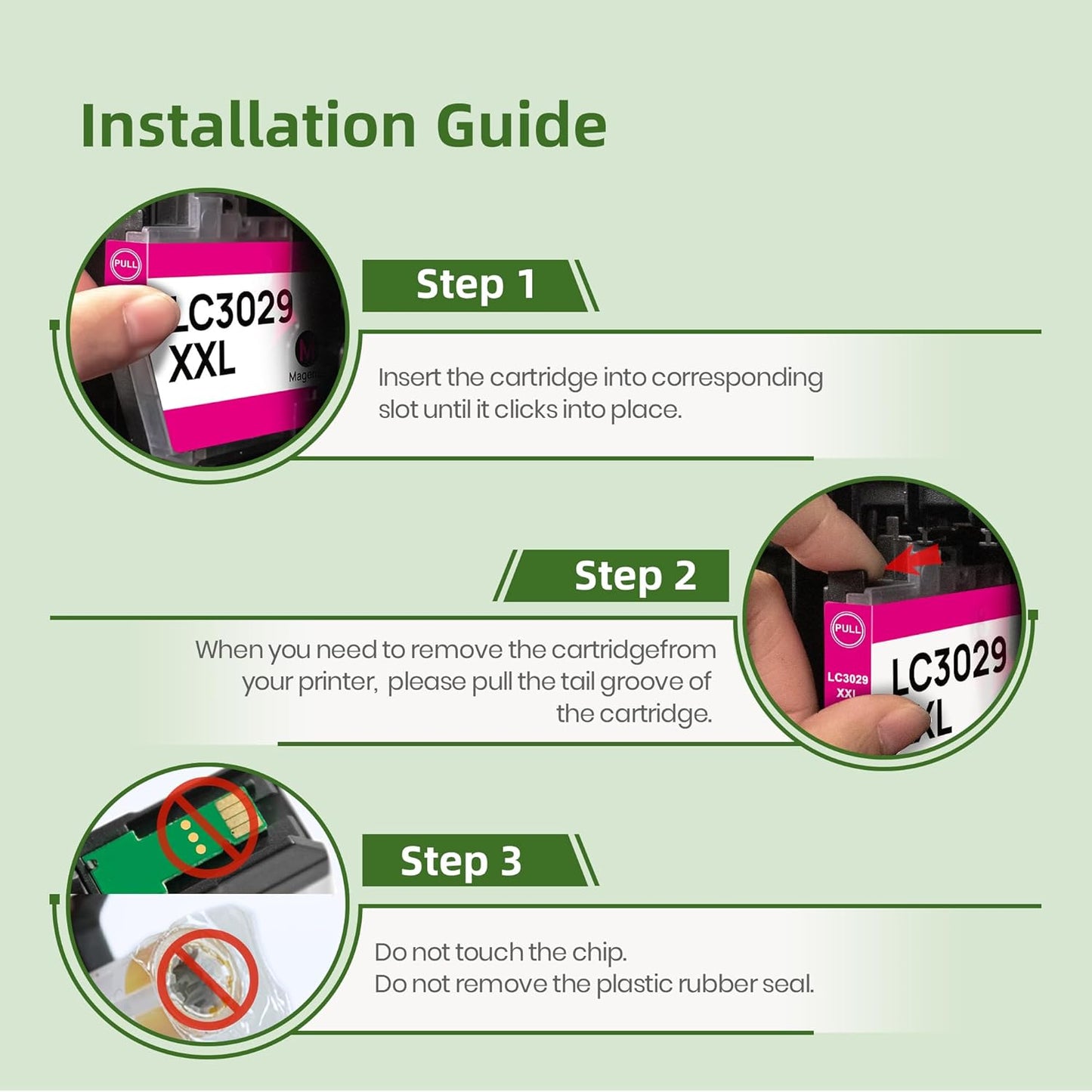 LC3029XXL Ink Cartridges LC30295PK Super High Yield Compatible for Brother LC3029 Ink Cartridges MFC-J5830DW MFC-J5830DWXL MFC-J5930DW MFC-J6535DW MFC-J6935DW Printer, 5 Pack black cyan magenta yellow