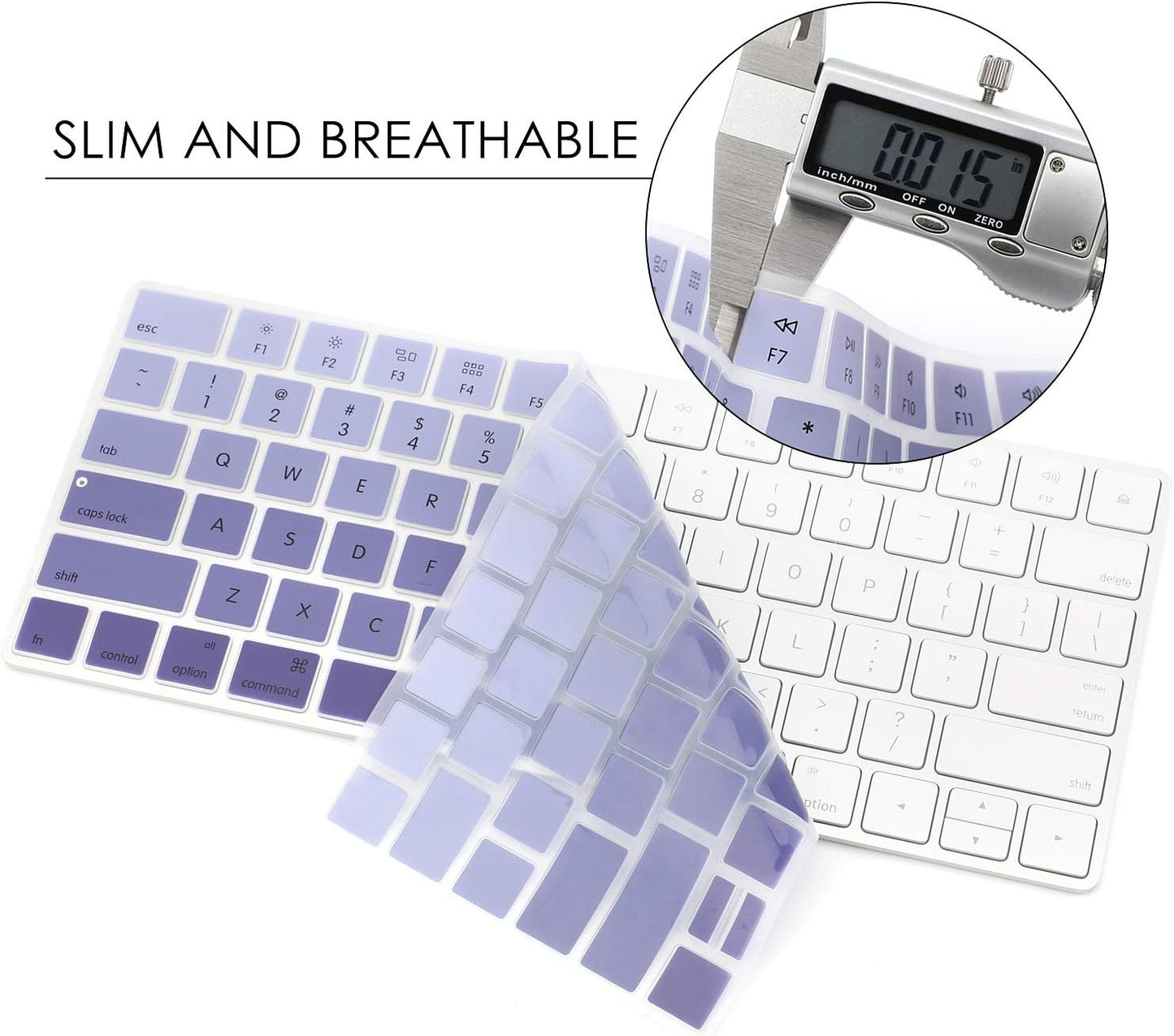 Allinside Ombre Deep Purple Cover for Apple Magic Keyboard (MLA22LL/A) with US Layout