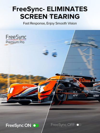 UPERFECT 24.5" Portable Monitor 240Hz Gaming Monitor 1200:1 Contrast FreeSync 1ms Fast IPS Large Screen, Built-in 180° Adjustable Stand/VESA, USB-C HDMI Second Screen for Laptop, Phone, Game Console