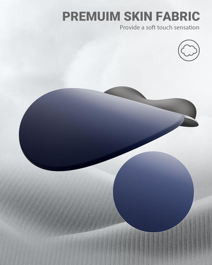 Ergonomic Mouse Pad with Wrist Rest, Large Mousepad(10.6'' x 9''), Wrist Support Mouse Mat with Non-Slip Base, Pain Relief for Laptop & Computer(Gradient Blue Black)