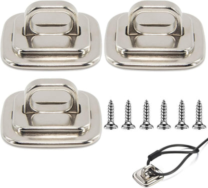 3 Pack Anti Theft Self Adhesive Security Plate for Cables to Lock Down Laptops, Mac Book, Tablets, iPad, or Other Computer