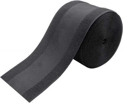 IHKFILAN Carpet Cord Cover Carpet Cable Management Under Desk Cable Grip Strip Black Hook and Loop Tape Cable Polyester Cover Protect Cables to Prevent Tripping Over Wires for Homes & Office (20ft)
