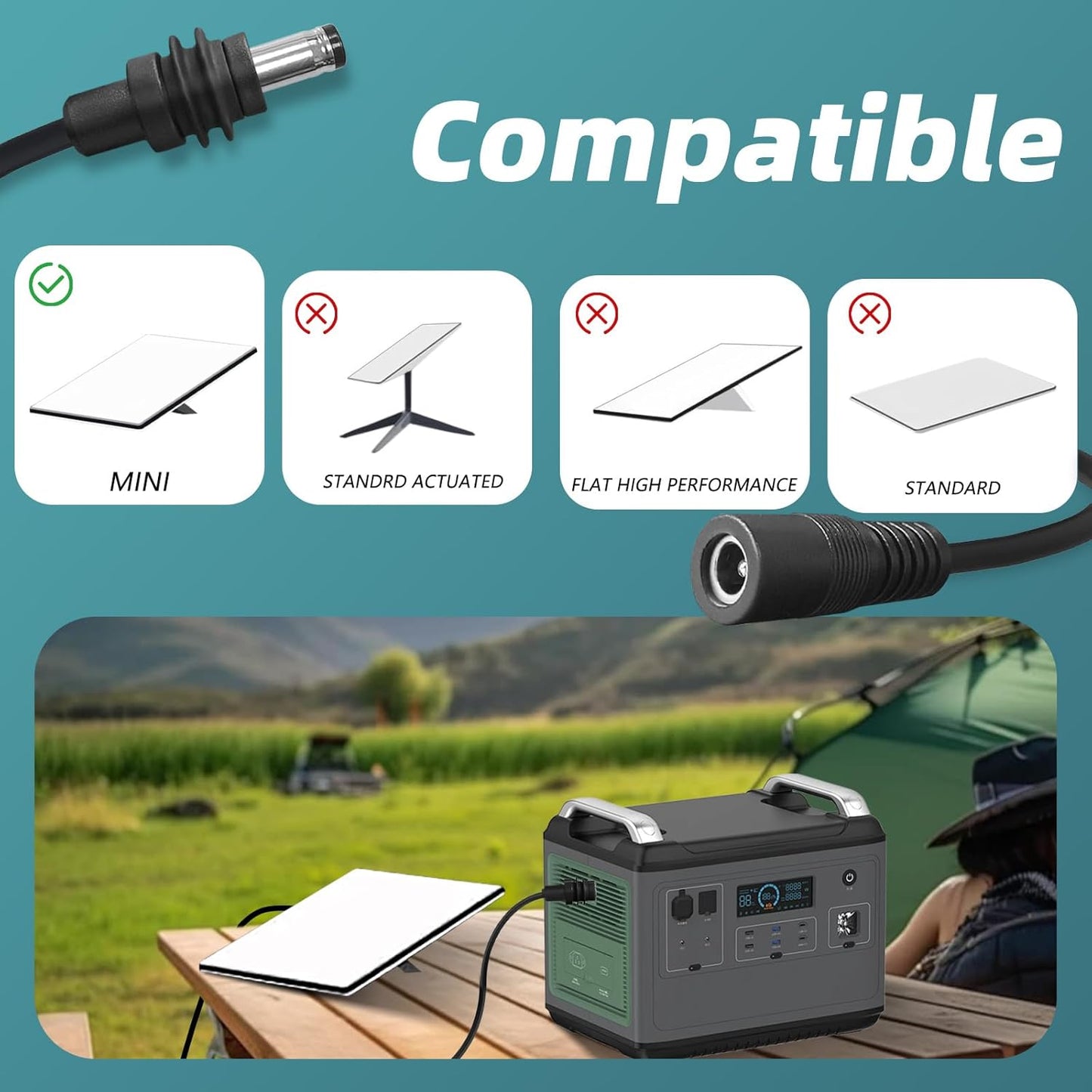 DC5521 Power Extension Cable for Starlink Mini,10FT 25FT 50FT 16AWG DC 5.5mm*2.1mm Cord for Starklink Mini Work with 20V/65W+ PD Source (10FT Female to Male)