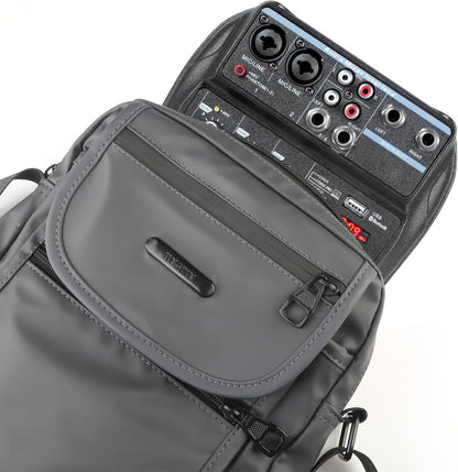 Dj Mixers 4 Channel Audio Mixer Sound Board with Bluetooth, Portable Usb Audio Interface with 48V Phantom Power Small Sounds Mixer Board with FX Delay Effect for Streaming