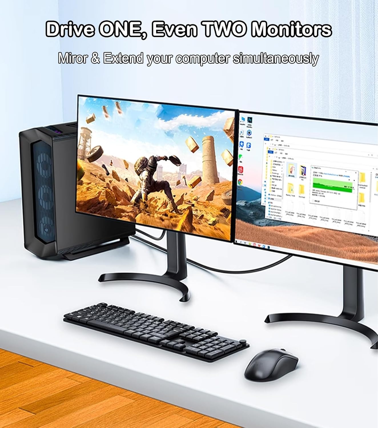 DisplayPort to VGA Cable 6FT, Display Port DP to VGA Adapter, 1080P@60Hz Video Cord from Laptop/Computer (DP) to Monitor/Projector (VGA), (Not Bidirectional, Not for HDMI or USB)