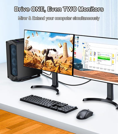 DisplayPort to VGA Cable 6FT, Display Port DP to VGA Adapter, 1080P@60Hz Video Cord from Laptop/Computer (DP) to Monitor/Projector (VGA), (Not Bidirectional, Not for HDMI or USB)