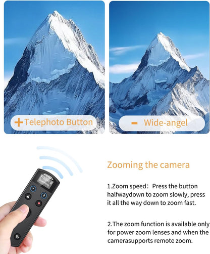 Compatible with Fujifilm Camera Wireless Remote Control - Aodelan Rechargeable Shutter Release with OLED Screen for X-H2,X-H2S,X-T4,X-T5,X-T3,X-S20,X-S10,X-T50,X-T30 II,X-T30,X-M5,X100VI,X-E5,X Half