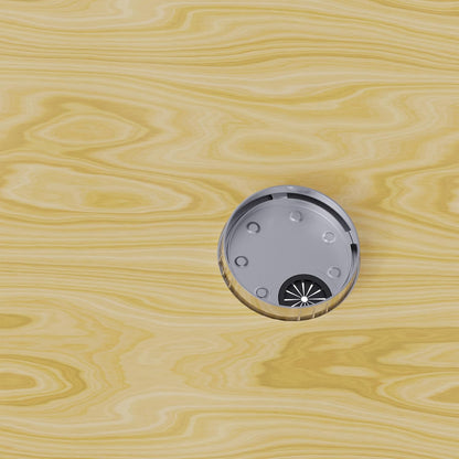 2 Pack Desk Grommet 2 Inch 50mm, Zinc Alloy Computer Desk Wire Hole Cover, Office Desktop Cord Cable Hole Metal Ring, Bright Silver