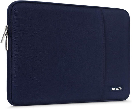 MOSISO Laptop Case 14 inch, 14 inch Laptop Sleeve Compatible with HP Lenovo Dell ASUS Acer, HP Stream, Dell Latitude, Lenovo IdeaPad, Polyester Vertical Computer Sleeve Bag with Pocket, Navy Blue