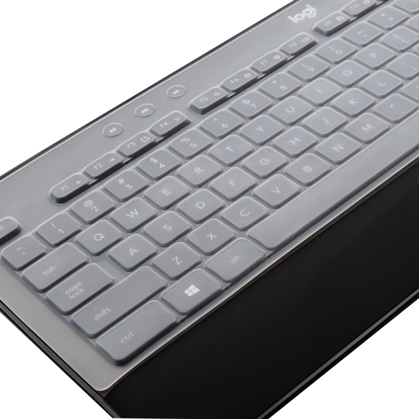 Keyboard Cover Skin for Logitech MK545 MK540 Wireless Keyboard, Logitech MK545 Keyboard Protector, Logitech MK540 Ultra Thin Desktop PC Silicone Clear Keyboard Skin Protector