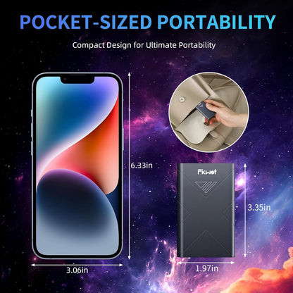 500GB External SSD, Portable SSD, Up to 2000MB/s, USB 3.2 Gen2x2 External Solid State Drives, Compatible with Smart TV, PS5/PS4(Pro), iPhone 15/16, Xbox, Mac & Windows and Other Devices(FP80)