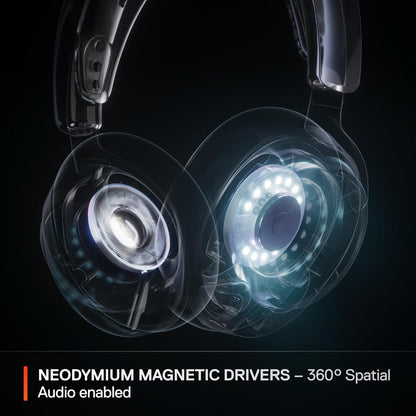 SteelSeries Arctis Nova Pro Wireless Multi-System Gaming Headset — Neodymium Magnetic Drivers — Active Noise Cancellation — 2 Battery System — ClearCast Gen 2 Mic — PC, PS5, PS4, Switch, Mobile
