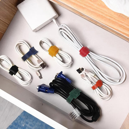 Cable Ties 180PCS, 4+6+8+10 inch Reusable Multi-Colour Cable Ties Wire Ties Cord Organizer Cable Organizer Adjustable Cable Management for Cable Management (4+6+8+10 Inch(Colorful))