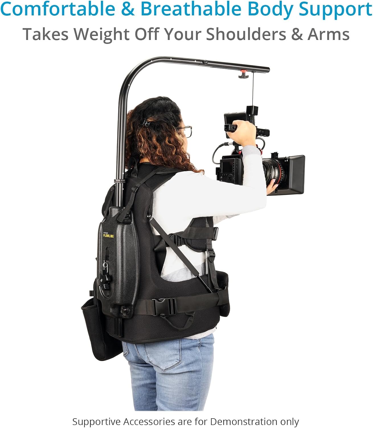 FLYCAM Starter Female Flowline-01 Body Support Rig for Camera & Gimbals (X-Large/XX-Large). 180° Top Bar Rotation & 3-7.5kg / 6-16lb Payload