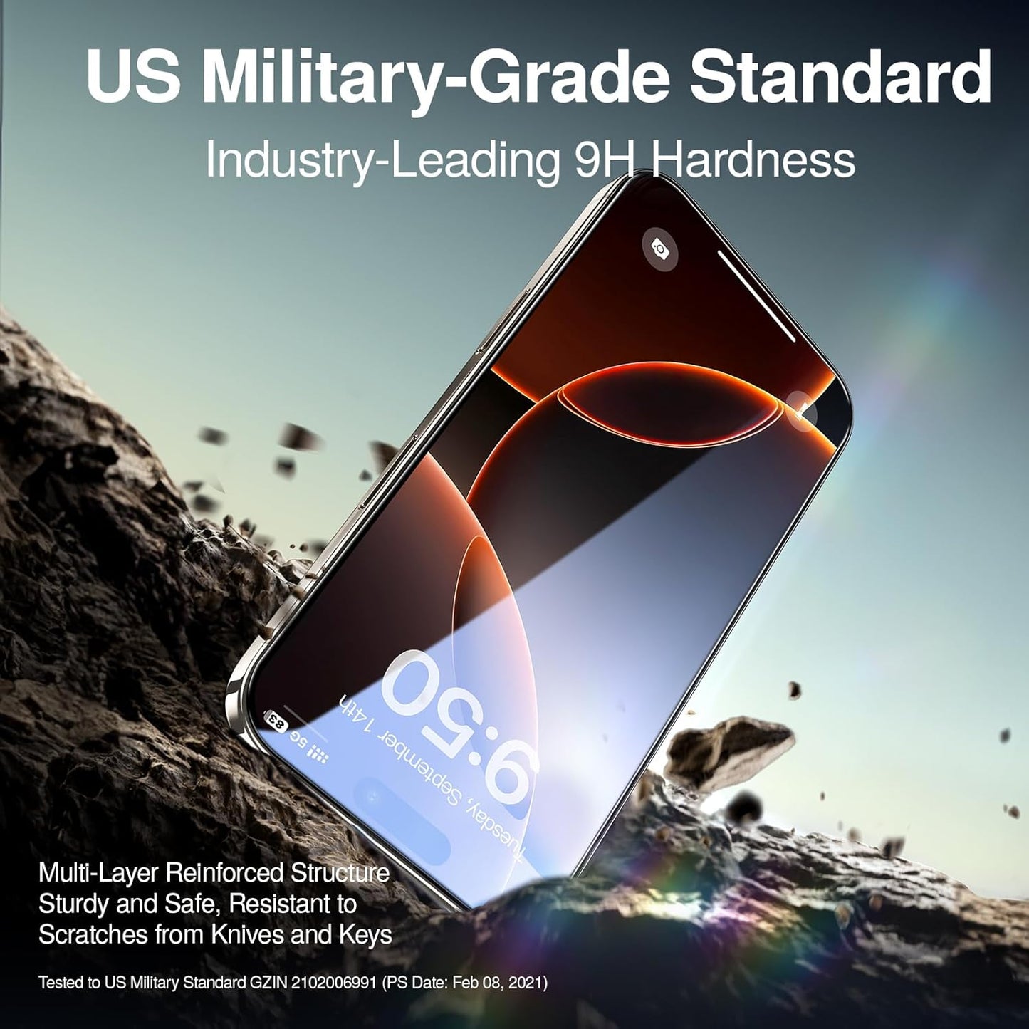 SMARTDEVIL 2 Pack Screen Protector for iPhone 16 Pro Max (6.9 Inch) Tempered Glass, HD Clear Film, Easy Installation, Dust-Free & Bubble-Free