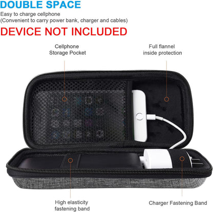 Powerbank Hard Drive Case Compatible with Anker Power Core 26800mAh/ PowerCore +26800mAh, RAV Power 26800/20100/20000mAh, ROMOSS 30000mAh, Miady 10000/15000mAh (Medium-Light Grey)