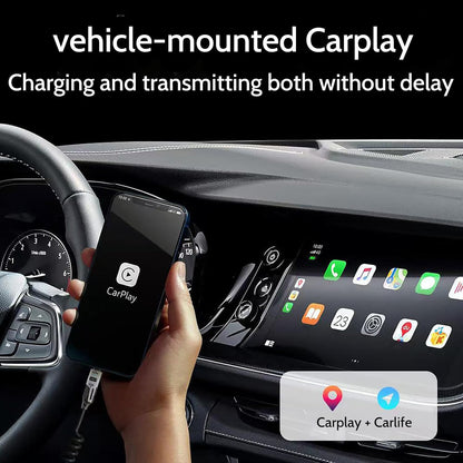 65W 4-in-1 Retractable Fast Charging Cable, 2M/6.5ft Spring Coiled USB-C to L/USB-C/USB-A Multi-Device Cord for iPhone 15/14/13, iPad, Samsung, MacBook, Laptop, Car, Tablet (2)