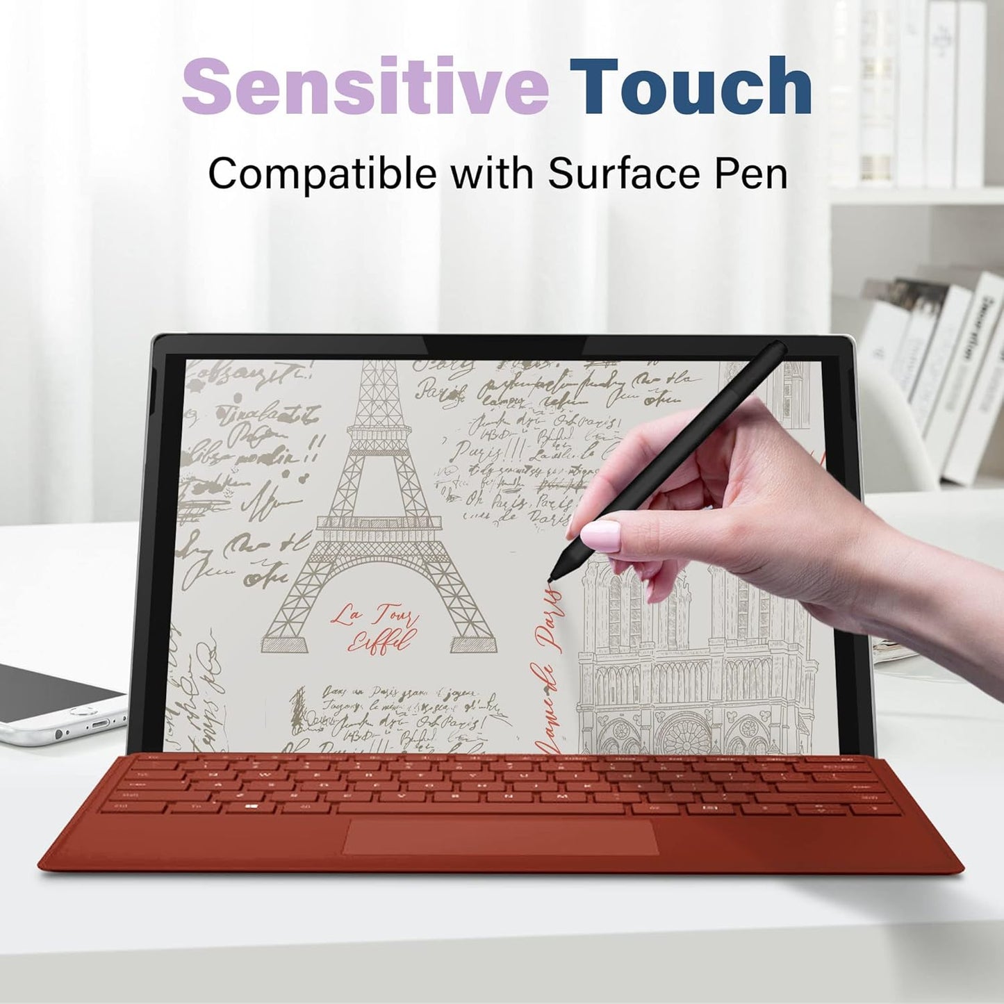 SenseAGE Magnetic Privacy Screen Protector for Surface Pro 12.3 inch (7+/7/6/5/4), Easy On/Off Privacy Filter, Anti-Blue Light, Glare, Laptop Screen Filter, Compatible with Surface Pro 12.3"