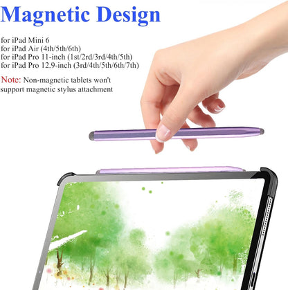 Stylus Pen for Touchscreen with Magnetic, Kenkor 2PCS Tablet Pencil for Apple iPad/iPad Air/Mini/Pro/iPhone/Android/Huawei/Cellphone/Samsung/Galaxy All Universal Touch Screen Devices (Purple/Pink)