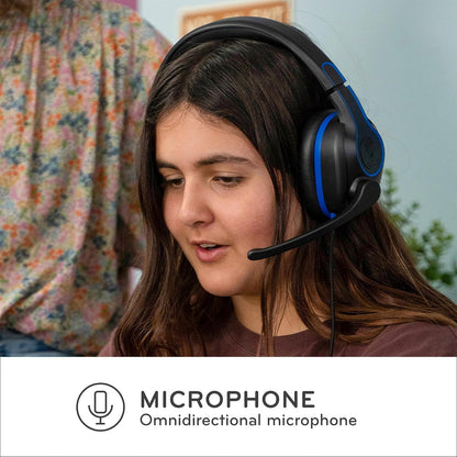 ThinkWrite Technologies TWT Audio REVO with Stealth Release™ TW320, Premium Wired Over-Ear Headset with USB-A Plug, Noise Reducing Headset with Mic Boom