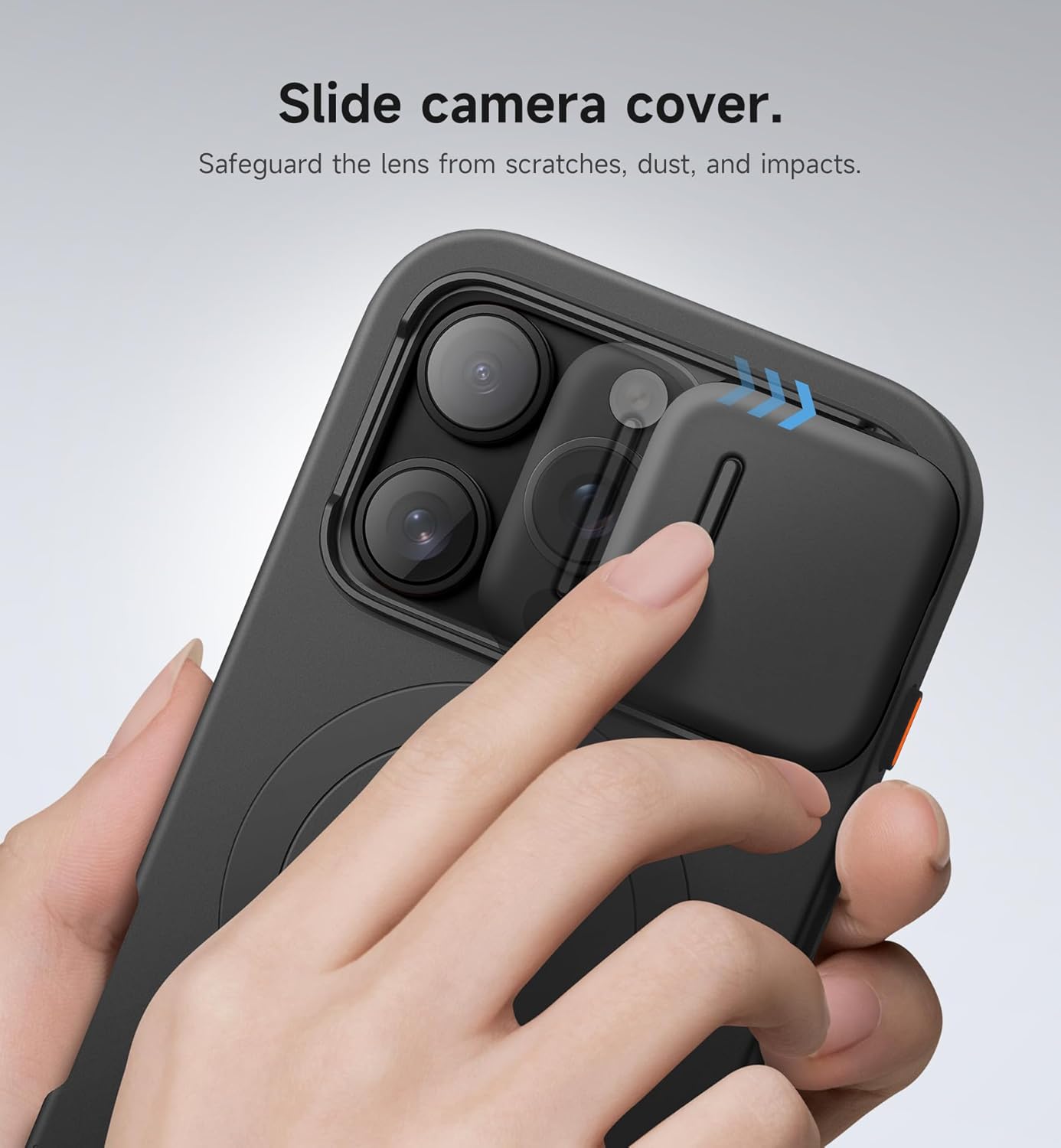 SURITCH for iPhone 16 Pro Case with Slide Camera Cover and Adjustable Kickstand, Compatible with MagSafe, Shockproof Bumper Case Slim Protective Cover for iPhone 16 Pro 6.3 Inch,Black