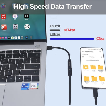 USB to USB C Adapter, Transfer up to 10Gbps,USB to Type C Charger Cable Adapter,Compatible with MacBook/iMac/iPad/iPhone 15 Series, Galaxy Note S24 Series(2pcs Black)
