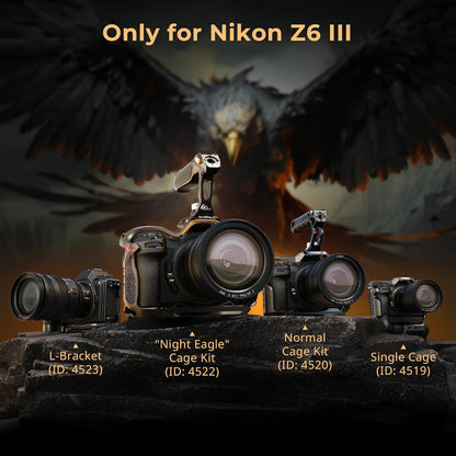 SmallRig Z6 III Camera Cage Kit for Nikon Z6 III, with Top Handle and Cable Clamp, Aluminum Alloy Camera Full Cage Kit with Anti-Twist Design, Built-in Quick Release Plate for Arca-Swiss - 4520