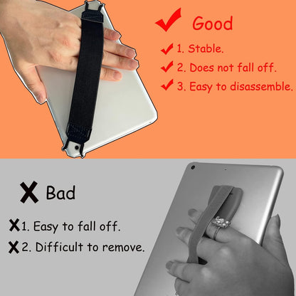 2 Pack Tablet Hand Strap, Versatile Lightweight Finger Grip for 9-11 Inch Tablet, Kindle, iPad Pro/Air