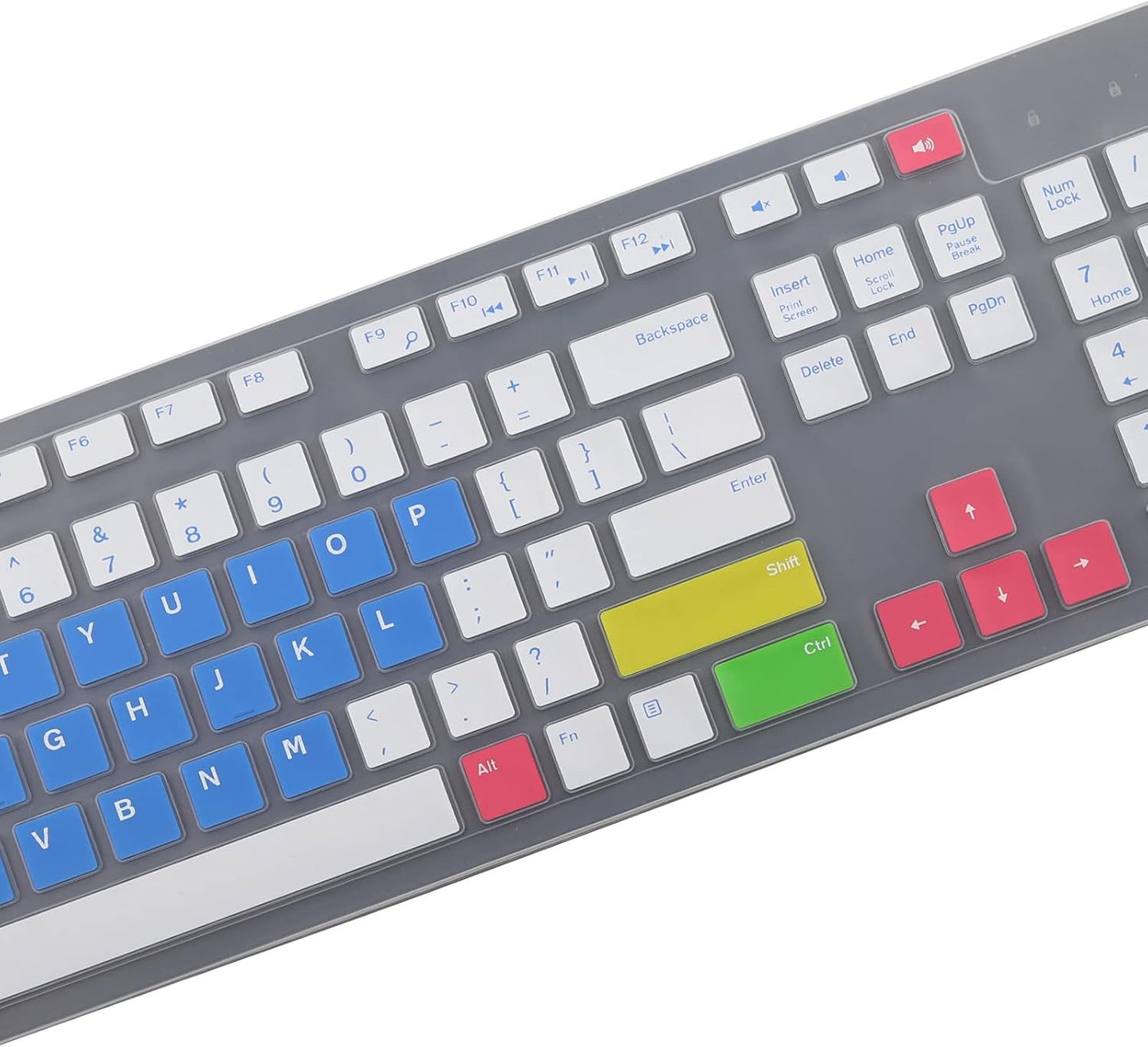 Keyboard Cover Skin for Dell KM636 KB216 KB216t KB216d KB216p Wired & Wireless Keyboard, Dell Optiplex 5250 3050 3240 5460 7450 7050, Dell Inspiron Desktop 24" 27" 5400 5490 7700 7790 3475 3670 3477