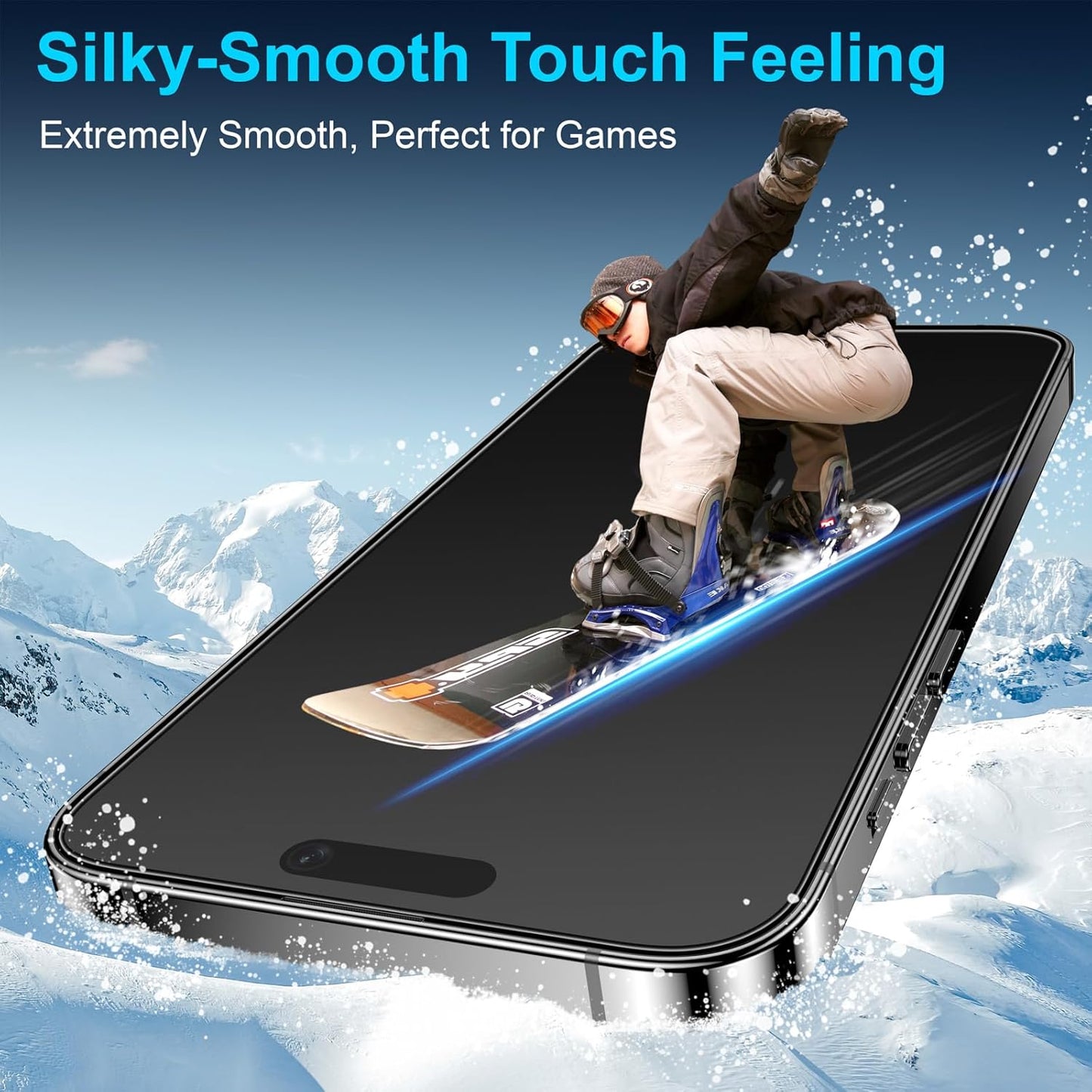 Mothca 2 Pack Matte Glass Screen Protector for iPhone 14 Pro 6.1-inch [Auto Fit Box Dust-Free] Edge to Edge Full Coverage Anti-Glare & Anti-Fingerprint Tempered Glass, Bubble Free, Smooth as Silk