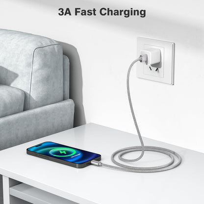 Elebase iPhone 16 15 Pro Max Charger Cord 1.5/3.3/6.6FT 3 Pack,USB to USB Type C Car Charging Cable,USBC Power Cable for New Apple iPad mini Air,Airpods 4,Samsung Galaxy S25 S24 S23 Plus Ultra,Z Flip